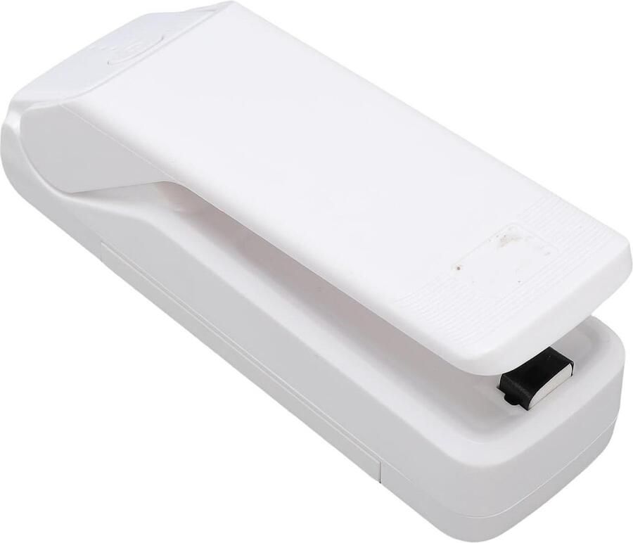 Zakkensluiter Oplaadbaar Heatsealer Keuken Voedsel Vers Houden 3 Afdichtingsstanden 1200 mAh Wit