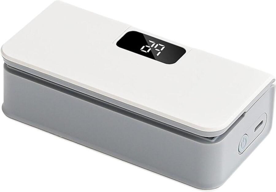 Zakkensluiter Snackzak sealer Voedsel bewaren Intelligente temperatuurregeling 12.5x6.3x4cm Wit