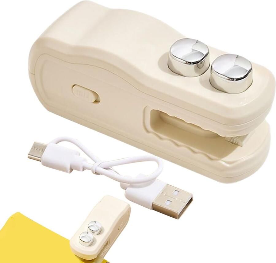 Zakresealer Magnetische Zak Seal Machine voor Voedsel Draagbare sluitmachine Resealer voor Keuken Opslag Snack Koekje Brood Pakket Reizen Thuis Picknick Camping Party