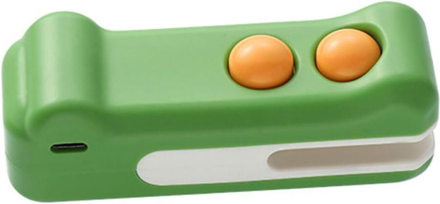 Zaksealer Cutter Voedsel Verpakker Voedsel Vers Houden USB Oplaadbaar Magnetisch 11 x 4 cm Groen
