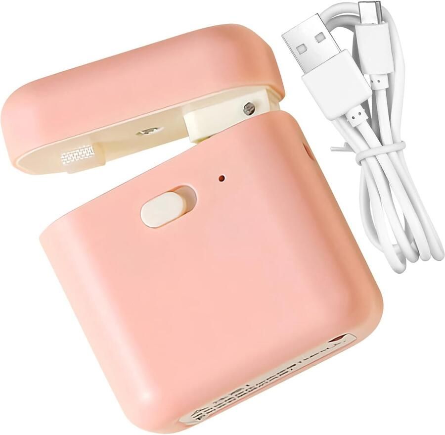 Zaksluiter Handzame sealer Snacks bewaren Draagbaar compact ontwerp 6.6x4.7x2.6cm Roze