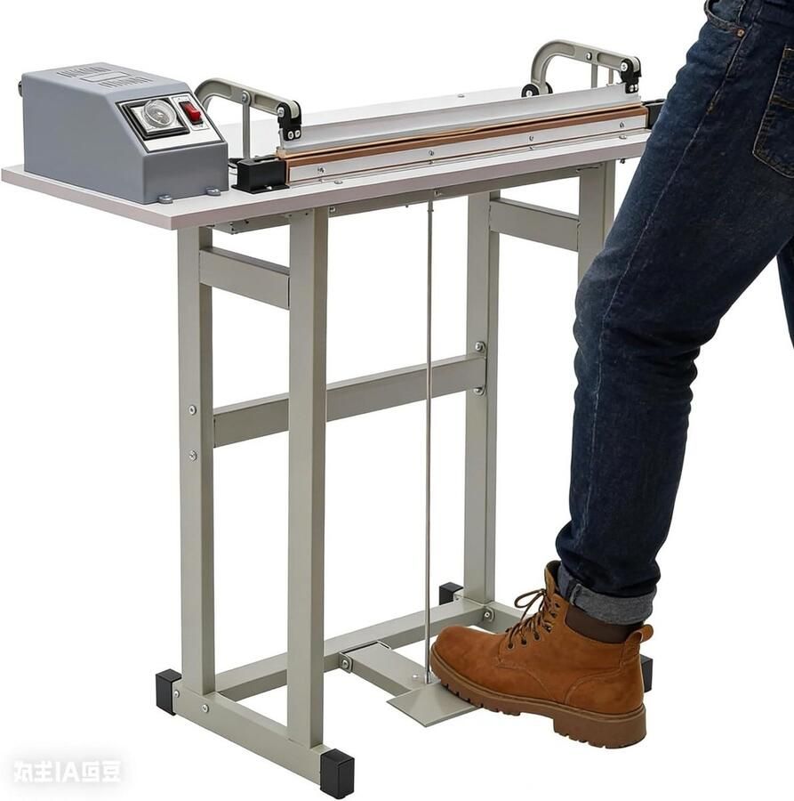 Zakverzegelaar Snijder Hitte Sealer Verpakking Efficiëntie Voetpedaal Bediening 60 cm Afdichting Metaal