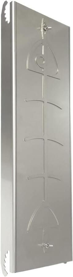 Zalmhouder Vishouder Grill Gelijkmatig Grillen Roestvrij Staal 54x14x4 cm Zilver