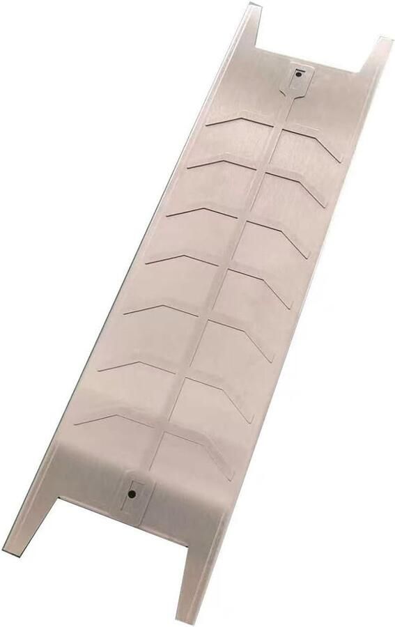 Zalmgrillhouder Roestvrij Staal Vis Grillrek Buiten Koken 180 Graden Draaibaar 52 x 11.5 x 3 cm