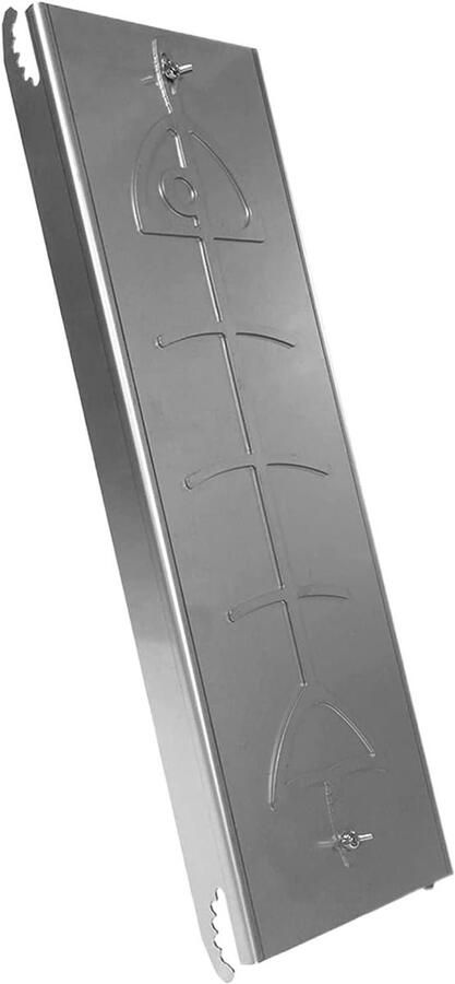 Zalmhouder Barbecue Cederplank Grill Vis Grillen Verstelbare Hoogte 626 cm Zilver