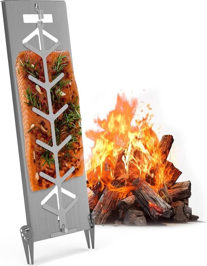 Zalmplank Vis Extra brede plank Vis Grillen Roestvrij staal 18 cm breed