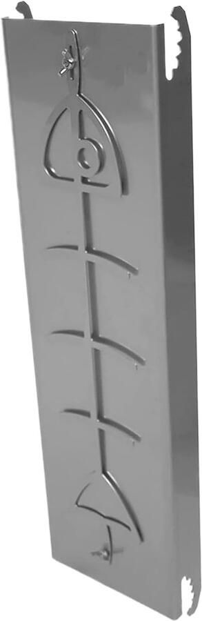 Zalm Rek Vis Plank Grillen Buiten Verstelbaar Mechanisme 62 cm Zilver