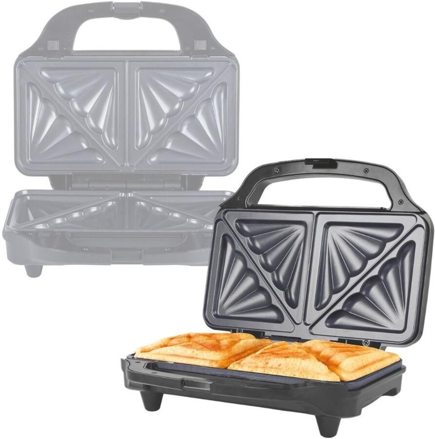 Zavio Tosti Apparaat Broodrooster Tosti IJzer