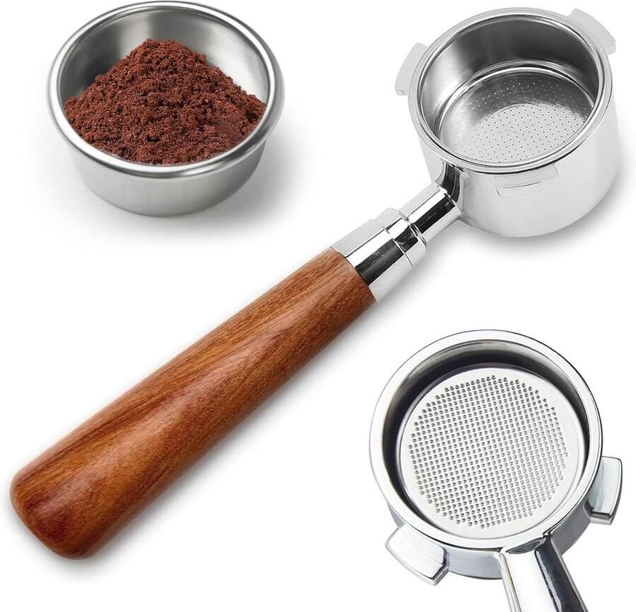 Zeefdrager 51 mm met 3 oren espresso Bottomless portafilter
