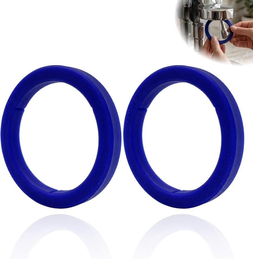 Zeefdragerafdichting 2 stuks 73 x 57 x 8 5 mm siliconen bouhkopafdichting espressomachine afdichtring reserveonderdeel op maat duurzaam hittebestendig betere afdichting voor E61 zetgroep