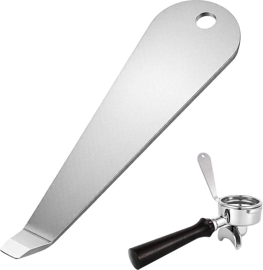 Zeefhouder Barista Gereedschap Espresso Bereiden Hefboomwerking 91 x 25 mm Zilver