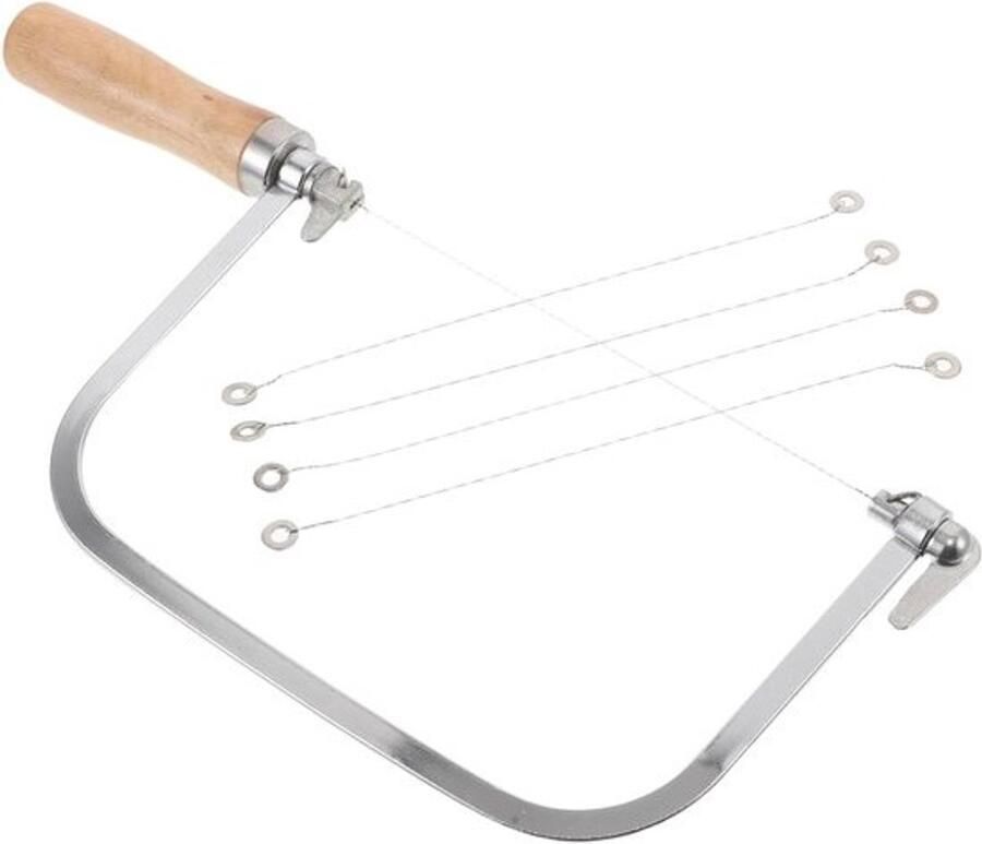 Zeepsnijder met Houtgreep Zeep Snijgereedschap Kaas Snijder Handgemaakte Zeep Maken Verstelbare Draad Snijder 29.5 cm