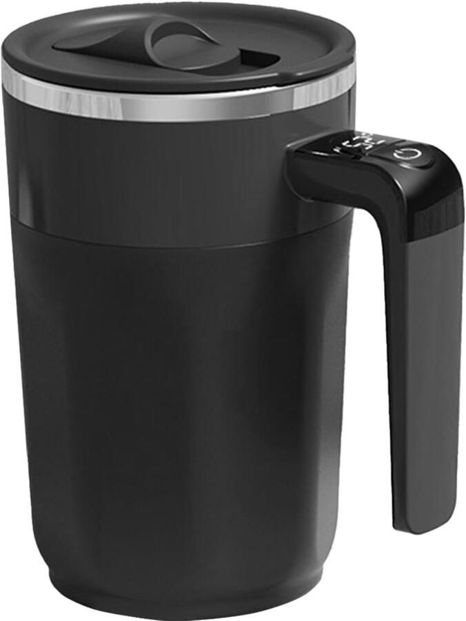 Zelf Roerende Mok Automatische Beker Dranken Mengen Ingebouwde LCD 400ml Capaciteit Zwart