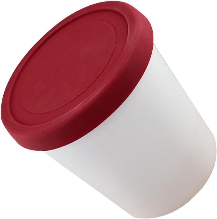 Zelfgemaakte ijscontainer Lekvrije ijscontainer voor zelfgemaakt ijs Vriescontainers Bakken met deksels voor ijs Yogurt 1 liter