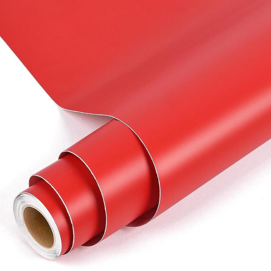 Zelfklevend Vinyl Film voor Plotters 30cm x 305cm Matte Rode Permanent Vinyl voor Silhouette Cameo en Andere Snijmachines Ideaal voor Creatieve Projecten en Decoratie