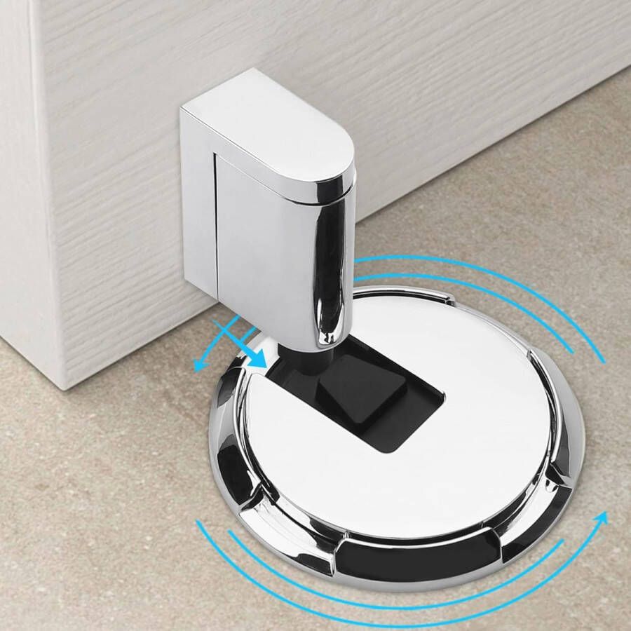 Zelfklevende Deurstopper Verstelbare Vloerdeurbuffer zonder Boren Duurzame Wandbescherming en Deurvergrendeling