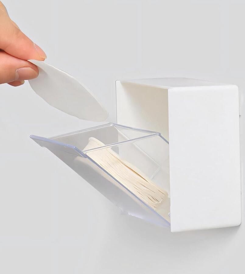 Zelfklevende ronde koffiefilterhouder voor keuken koffiebar en kantoor Geschikt voor espresso machine accessoires zoals zeef en waterverdeler (wit)