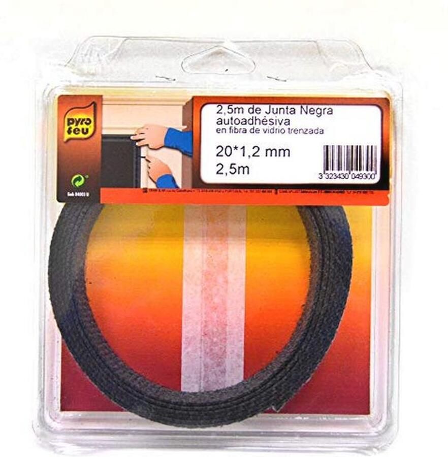 Zelfklevende Vuurvaste Afdichting voor Kookplaten en Ovens Zwart Standard