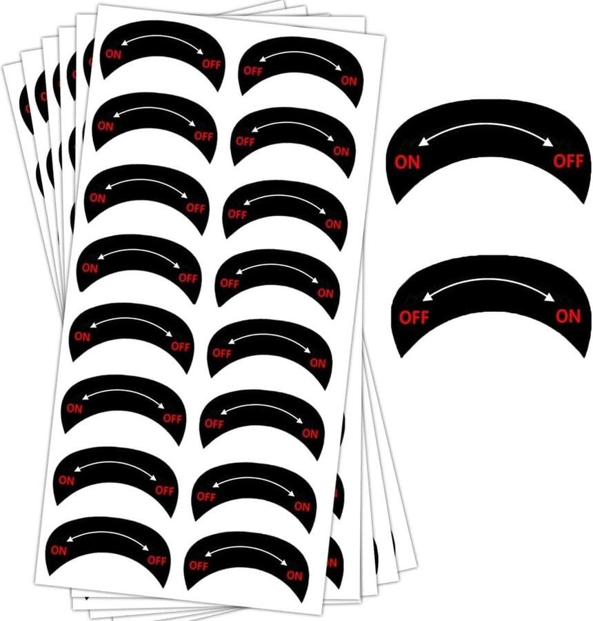 Zelfklevende Waterdichte Richtingstickers voor Kookplaten 96 Stuks 3.2×0.8cm Ideaal voor Keuken en Kookgebruik