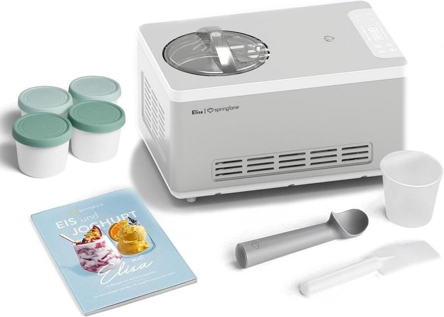 Zelfkoelende IJs- en Yoghurtmachine 2 Liter met RVS Behuizing