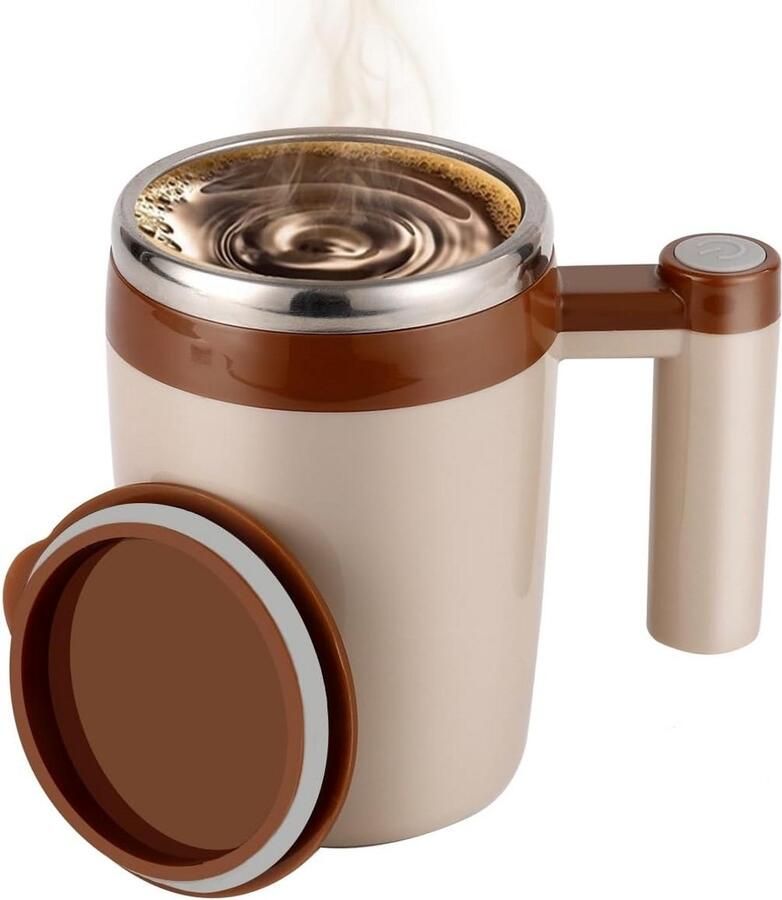 Zelfroerende Koffiemok 388 ml Oplaadbare Beker met Magnetisch Roermechanisme voor Drankjes