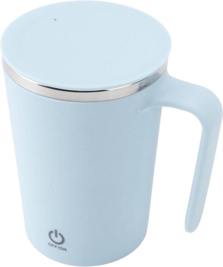 Zelfroerende Koffiemok Oplaadbare Roestvrijstalen Automatische Mengbeker 350ml Draagbaar voor Thuiskantoorauto (BLUE)