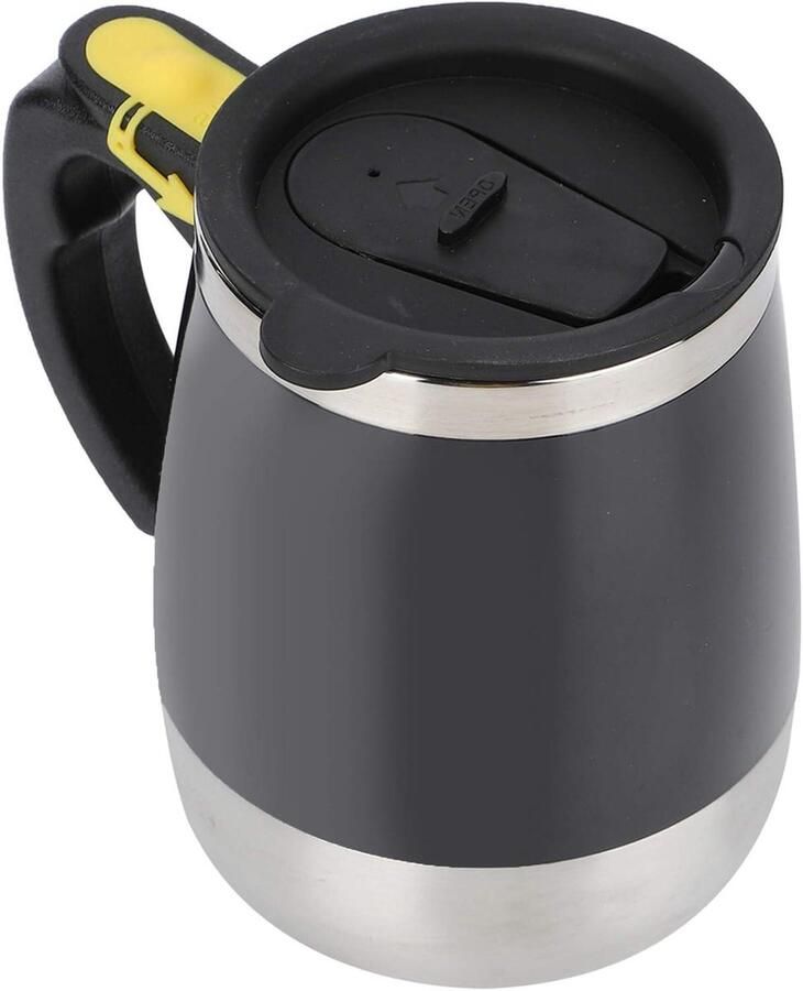 Zelfroerende Mok Mixbeker Elektrisch Dranken Mengen Magnetisch Water 400 ml Zwart