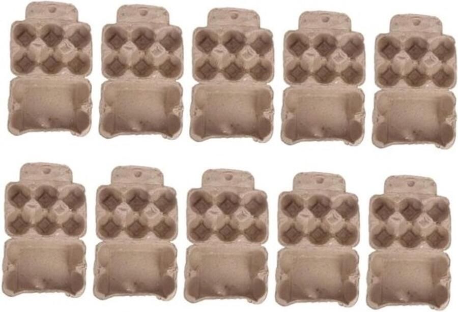 Zerodeko 10 Stuks 6 Zes eierbakjes egg holder eierhouder kleine eierdozen eierdoos eieren decor ei dispenser eierschaal gesp ei plaat Organisator container opslagruimte Papier