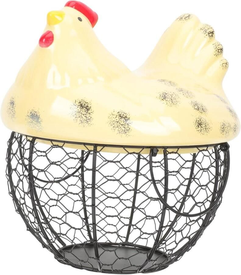 Zerodeko Haanvormige Eieren Opbergmand Multifunctionele Keukenmand Stalen Draad Mesh Eierenopslag Creatief Ontwerp Ruimtebesparend Voor Kookruimte