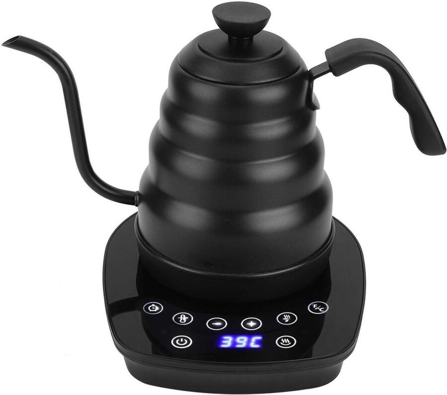 Zerodis Gooseneck Elektrische Waterkoker 1.2L Voor Koffie en Thee met Digitale Temperatuurcontrole