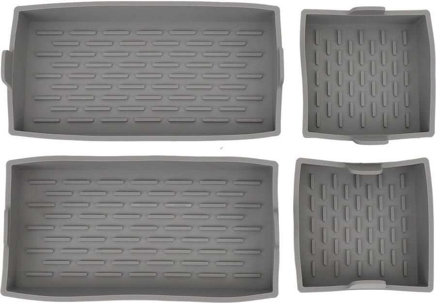ZEYNOMAX- Bakware Set 4-delig Siliconen Bakvormen Anti-aanbaklaag Geschikt voor Oven Airfryer Gemakkelijk schoonmaken 250x200 mm Bakvorm