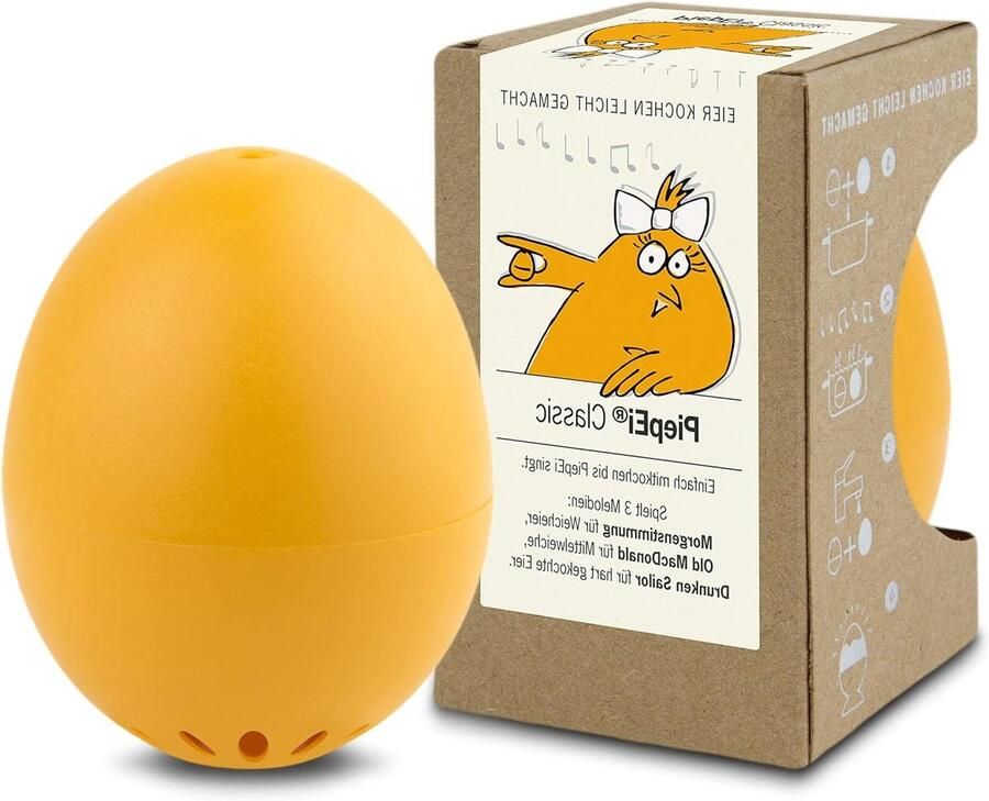 Zingende Eierwekker Kookei Muziek Perfect Ei Koken Drie Melodieën 3 Hardheden Oranje