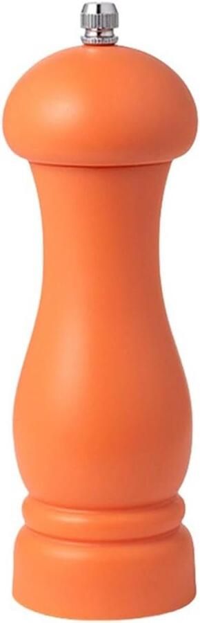 Zout- en pepermolen set van 2 duurzame keramische kern met instelbare maaldikte eenvoudig draaien geschikt voor chili en zeezout (oranje verpakking van 2)