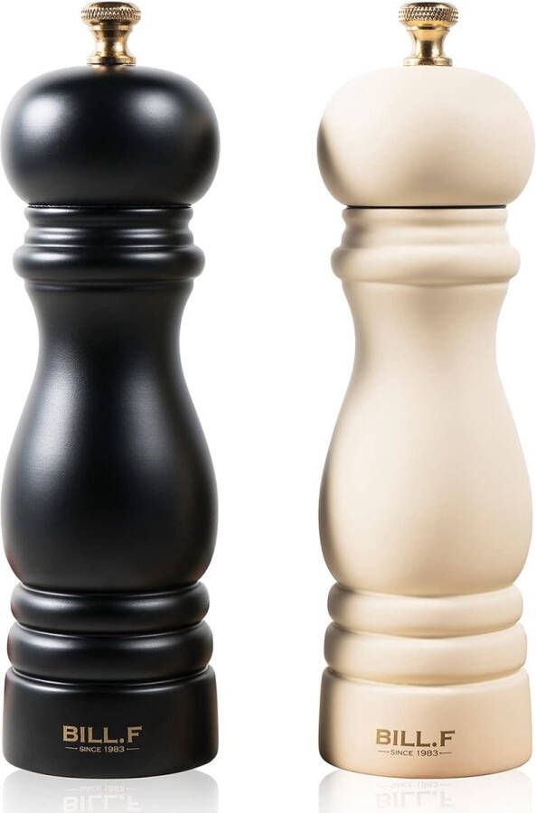 Zout- en Pepermolen Set van 2 Handmatig Navulbaar Verstelbare Keramische Slijprotor 17 5 cm