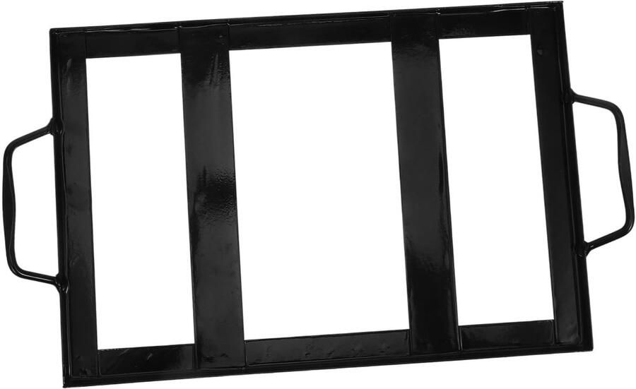 Zoutplaat Houder Zoutblok Standaard Buiten Grillen Roestvrij Enamel Design 315 cm Zwart