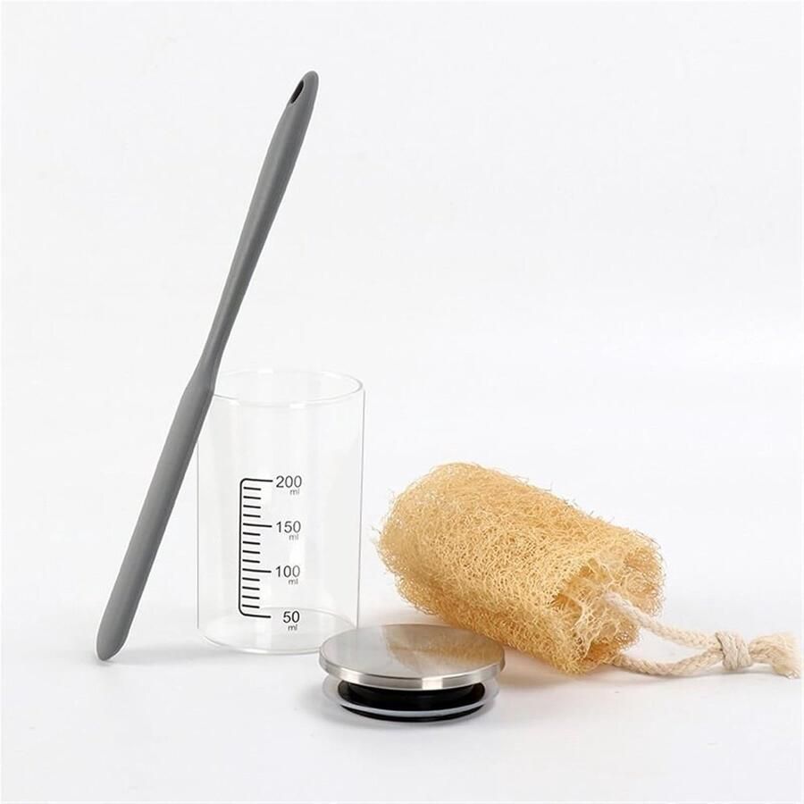 Zuurdesem Starter Pot Bakgerei Set Zelf Brood Maken Brede Opening 200ml Set 2 Transparant