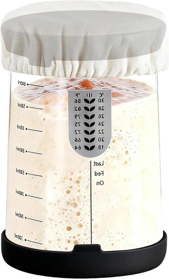 Zuurdesem Starter Pot Fermentatiepot Gist Brood Bakken Heldere Voortgangscontrole 25L Capaciteit Transparant
