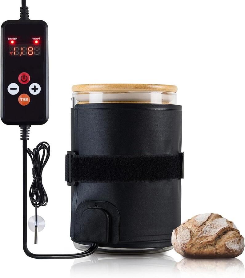 Zuurdesem Starter Warmer Deeg Brood Warmer Keuken Bakken Fermentatie Omringende Verwarming Temperatuurregeling 47 x 12.7 cm