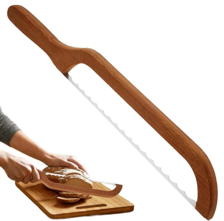 Zuurdesembroodsnijder Broodzaag Brood Snijden Gekarteld Ontwerp 42 Centimeter Niet gespecificeerd