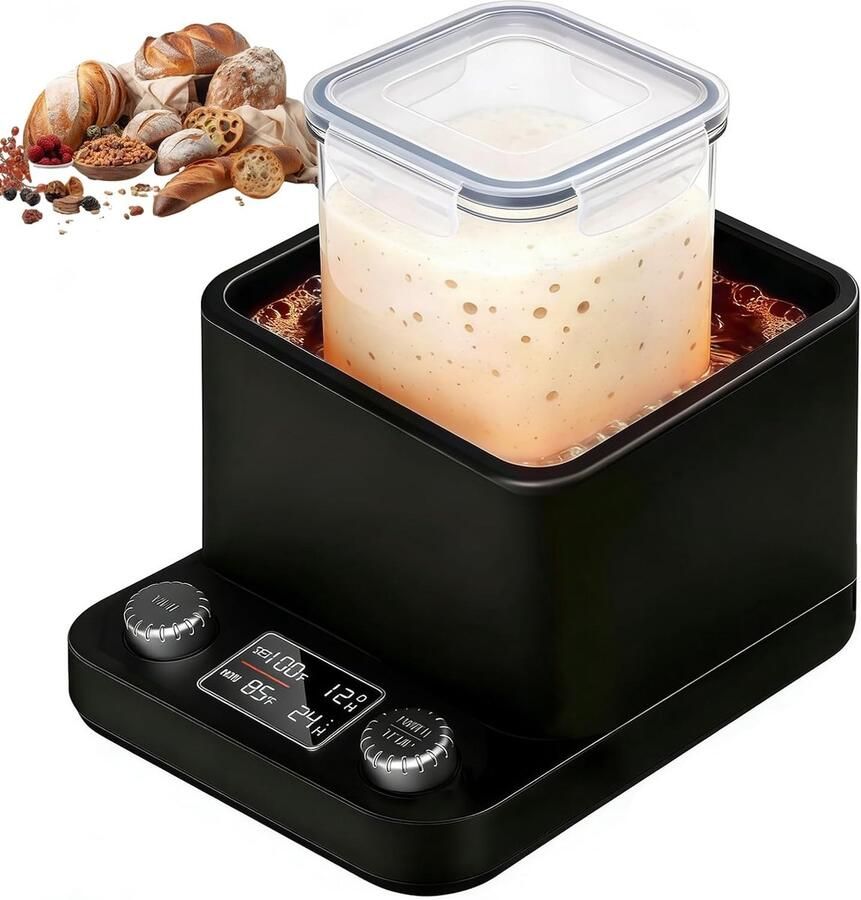 Zuurdesemstarter warmer met waterbad temperatuurcontrole ideaal voor gisting SnelShoppen