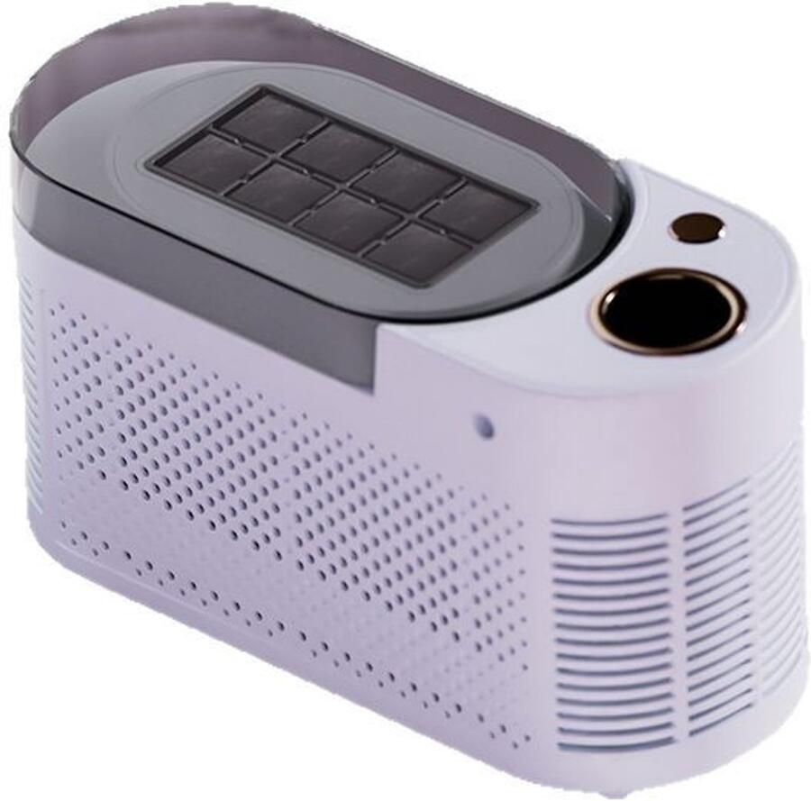 ZVD Kleine IJsblokjesmachine 8 Blokjes in 10 Minuten Draagbaar & Compact 12V & 230V Voor Auto Camping Keuken appartement Kantoor & Cocktails Paars met IJstang