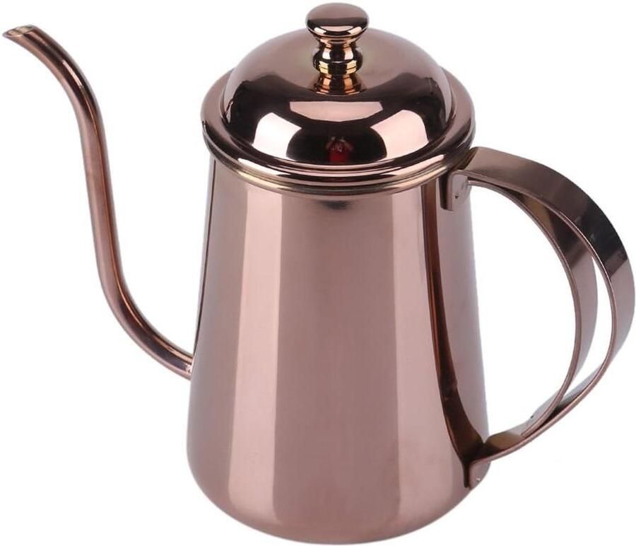 Zwanenhals Waterketel Koffieketel Theeketel Precise Koffie Schenken Roestvrij Staal 650 ml Rosé Goud