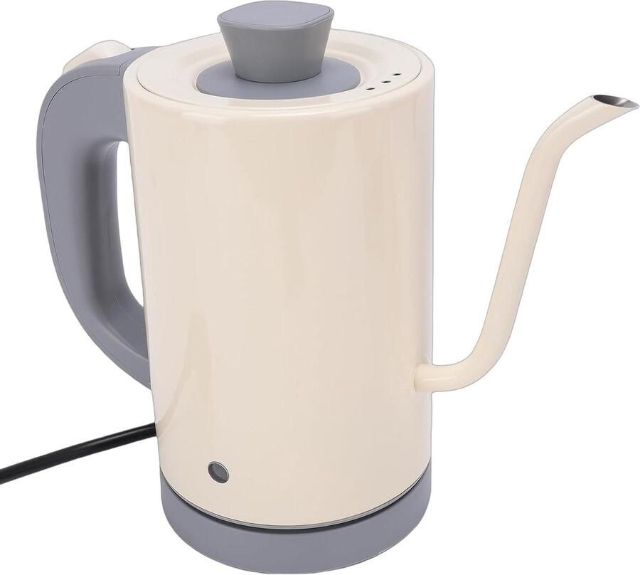 Zwanenhals Waterkoker Elektrische Ketel Gieten Koffie en Thee Zetten Nauwkeurige Temperatuurregeling 800 Ml Zilver