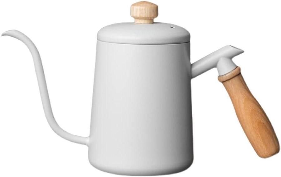 Zwanenhals Waterkoker Koffieketel Thee Precisie Gieten Roestvrij Staal 1.0 L Zilver