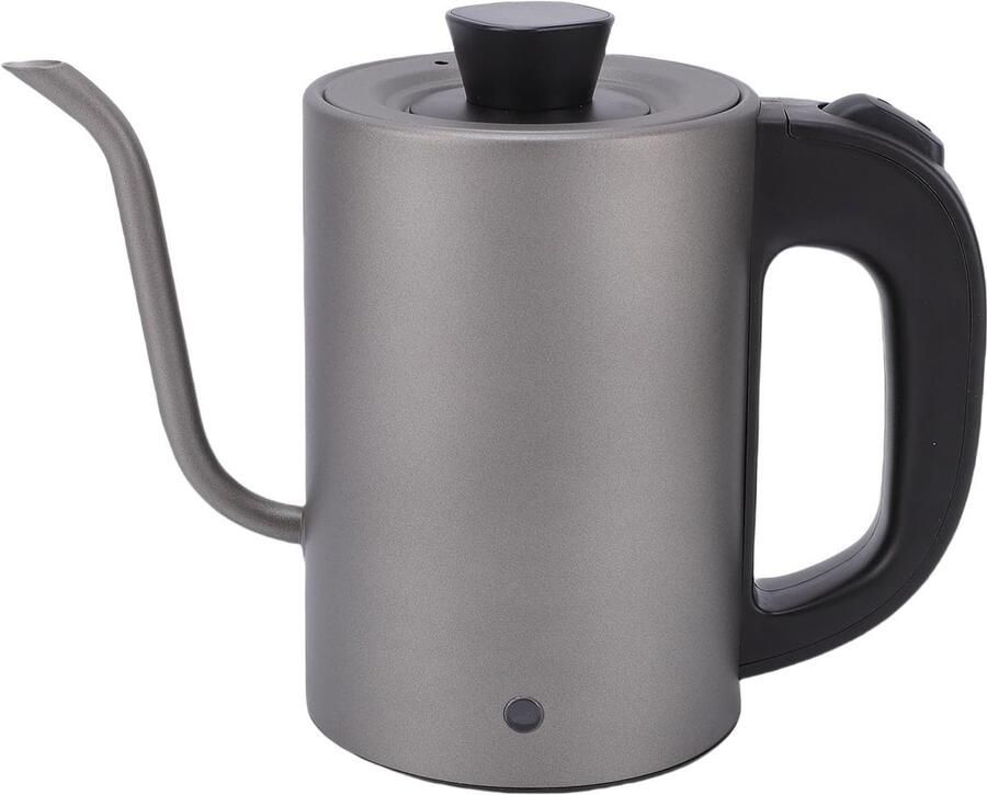 Zwanenhals Waterkoker Koffieketel Theeketel Nauwkeurig Gieten Automatische Uitschakeling 08 Liter Grijs