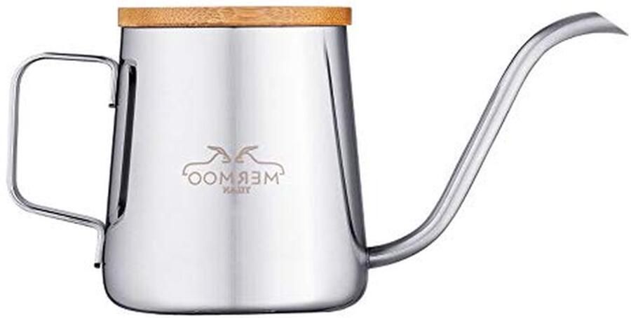 Zwanenhals waterkoker Koffiepot klein Koffie zetten Nauwkeurige waterafgifte 350 ml Zilver