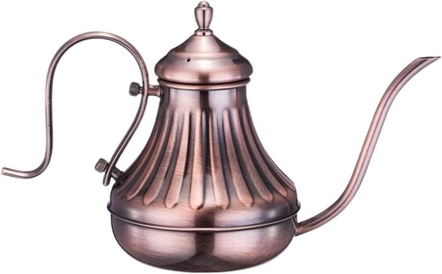 Zwanenhals Waterkoker Koffiepot Theepot Koffie Zetten Nauwkeurige Waterstroom 420ml Brons