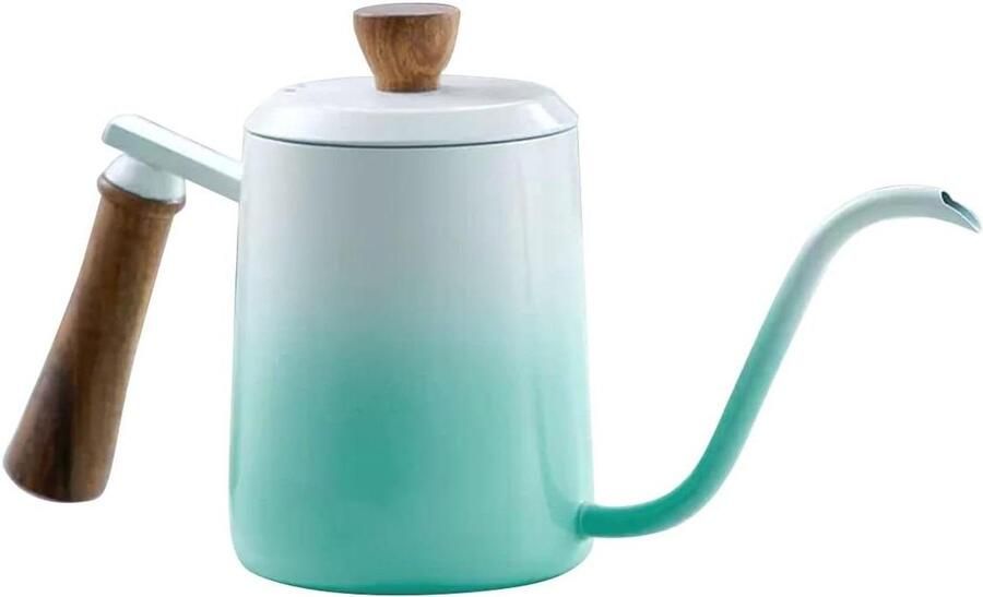 Zwanenhals Waterkoker Koffiepot Theepot Handmatig Koffie Zetten Precisie Gieten Tuit 350 ml Verloopgroen