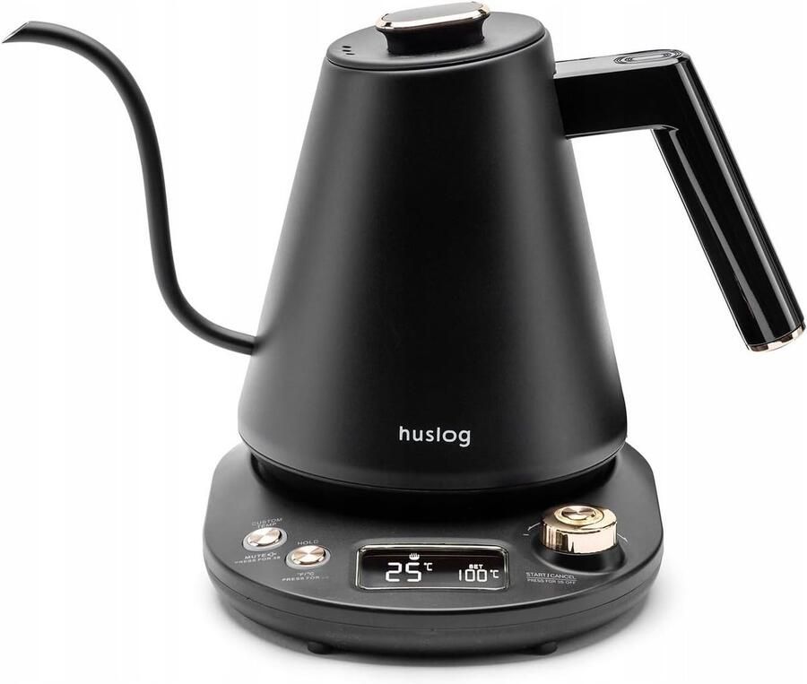 Zwanenhals Waterkoker RVS Temperatuurregeling 40–100 °C Warmhoudfunctie Voor Koffie en Thee