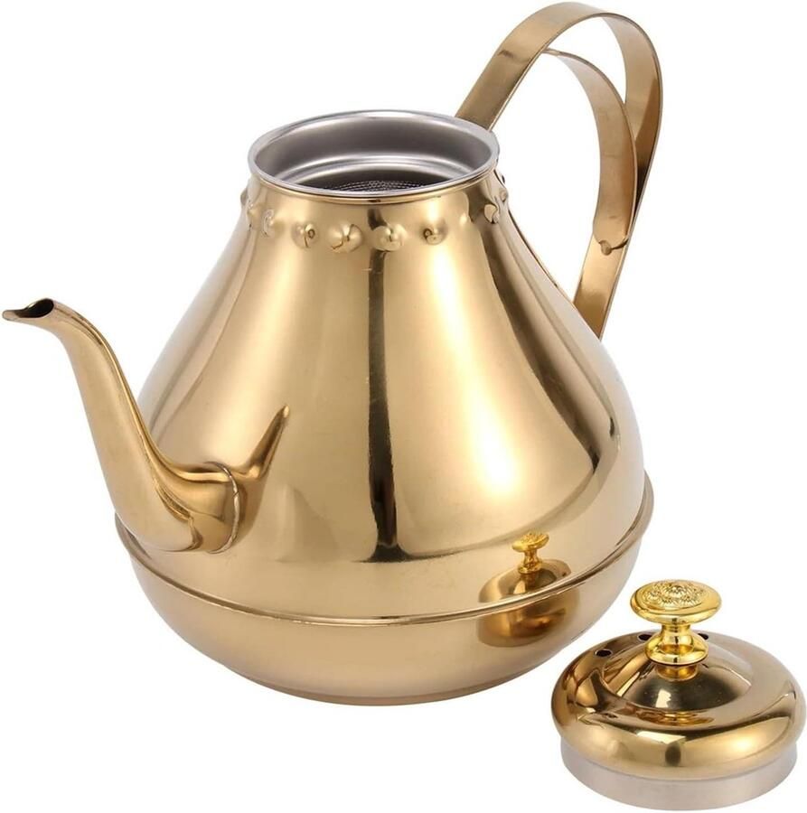 Zwanenhals Waterkoker Theeketel Kookpot Thee Koffie Zetten Nauwkeurige Stabiele Giet 1.2 Liter Goud